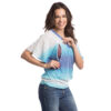 Blusa Asas Criando Gente Renda Azul-2495