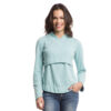 Blusa Plume para Amamentação Criando Gente Azul Claro-0