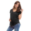 Blusa Bruna para Amamentação Criando Gente Preto-0