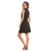 Vestido Poli para Amamentação Criando Gente Preto Devorê-3268